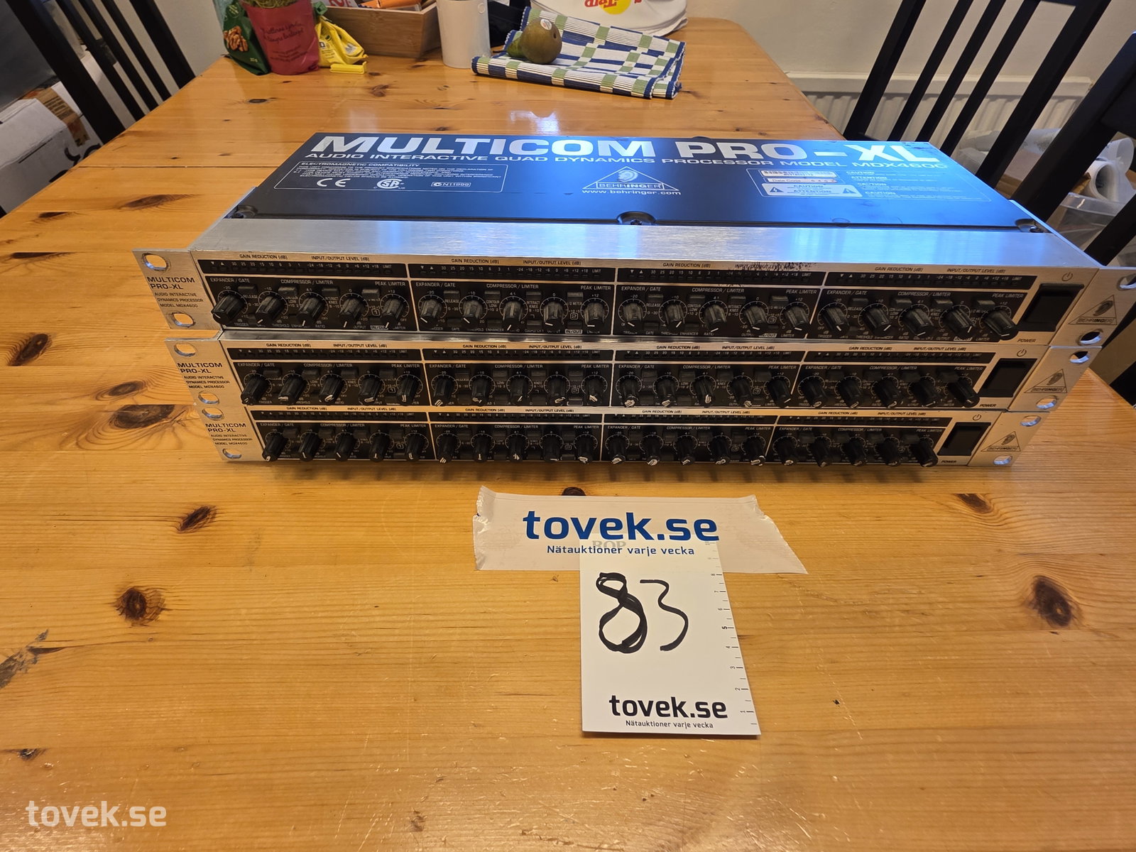 3 st Multicom Processorer Behringer på auktion i Fagersta hos Toveks Auktioner