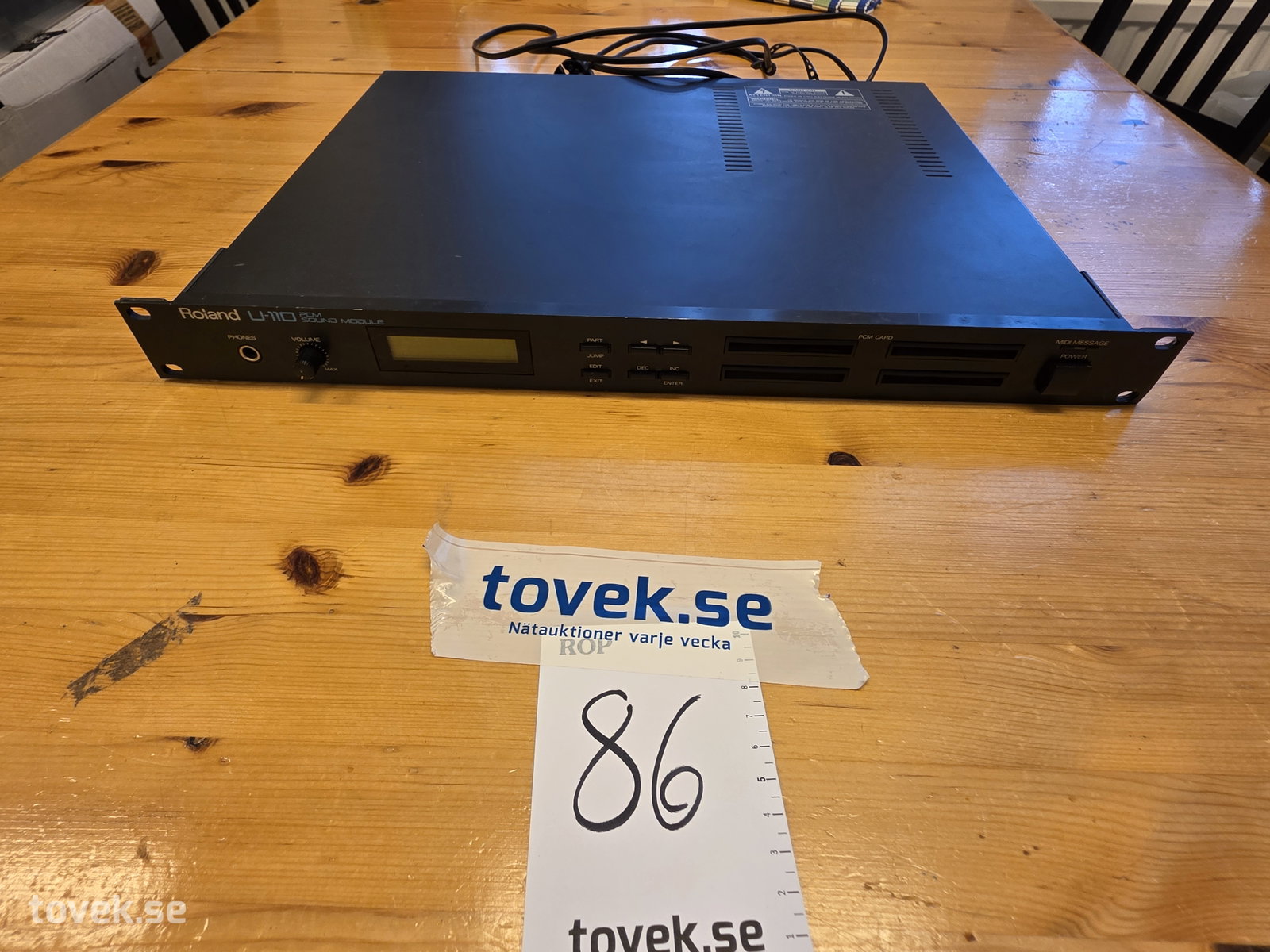 Syntmodul Roland på auktion i Fagersta hos Toveks Auktioner