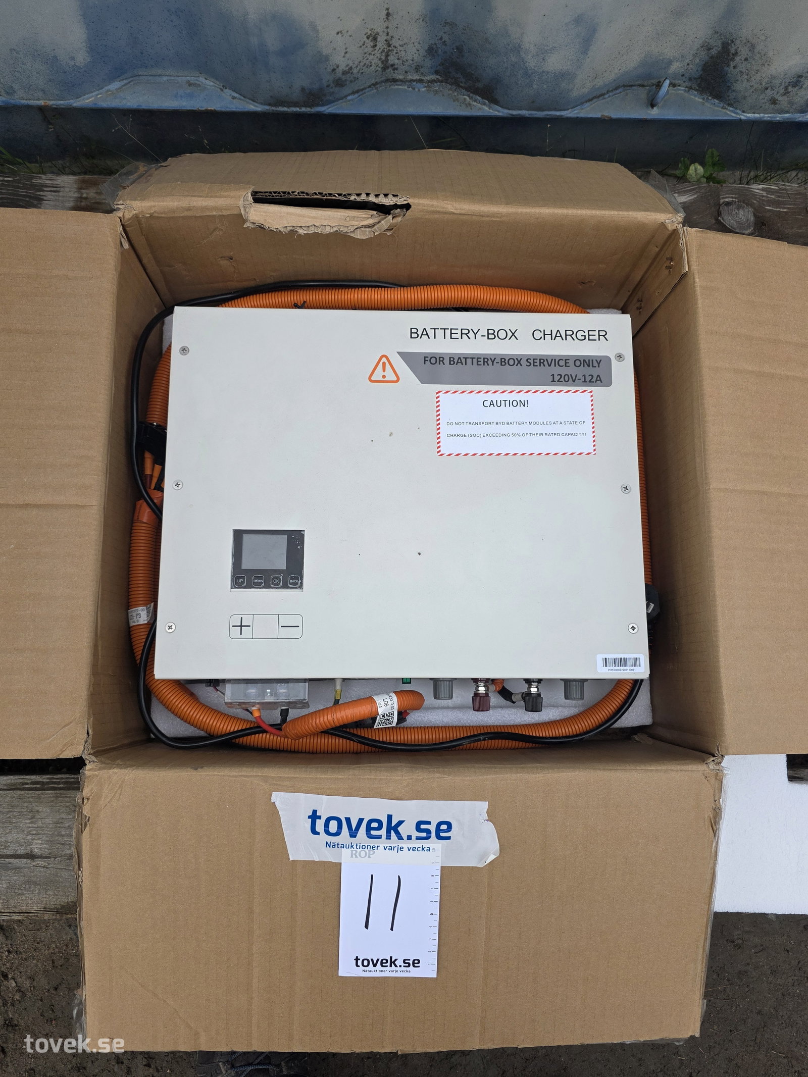 Batteribox Laddare BYD på auktion i Hammarö hos Toveks Auktioner