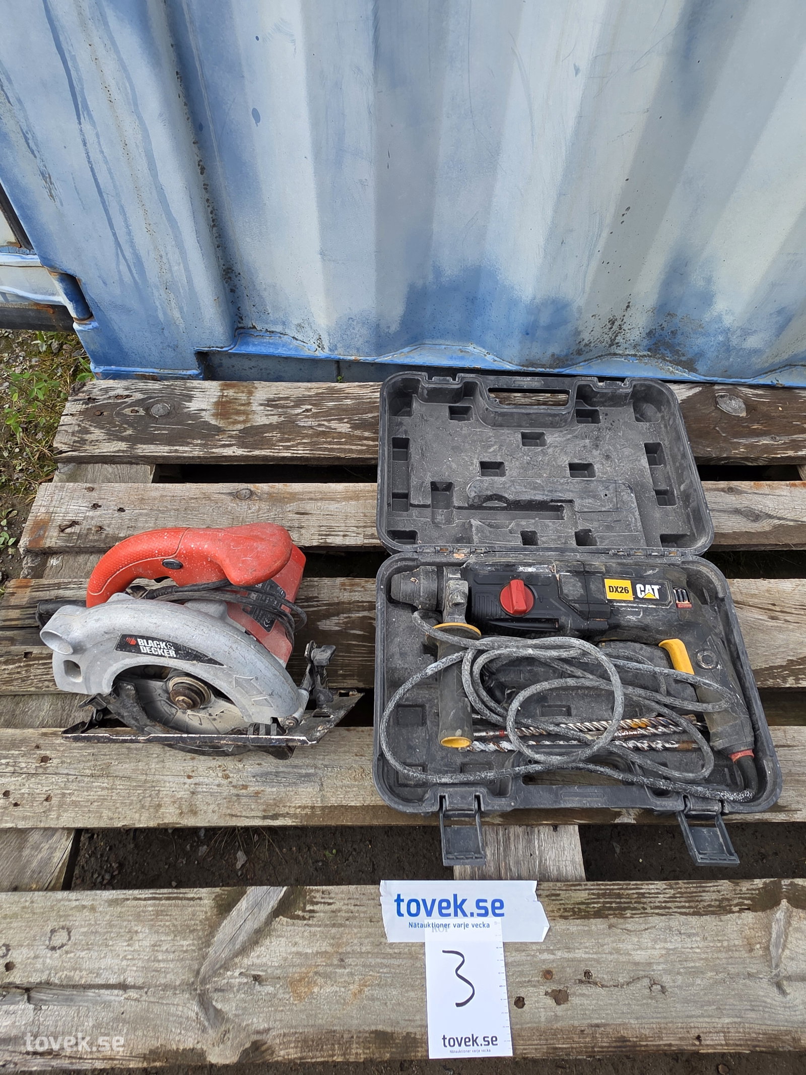 Såg & Borr paket på auktion i Hammarö hos Toveks Auktioner