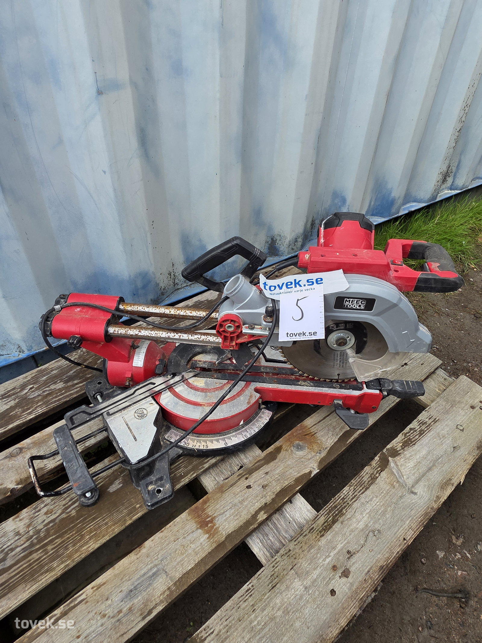 Kap/Gersåg Meectools på auktion i Hammarö hos Toveks Auktioner