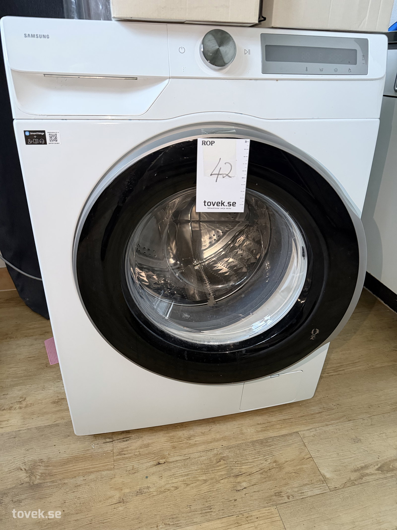 Tvättmaskin Samsung 9kg på auktion i Helsingborg hos Toveks Auktioner