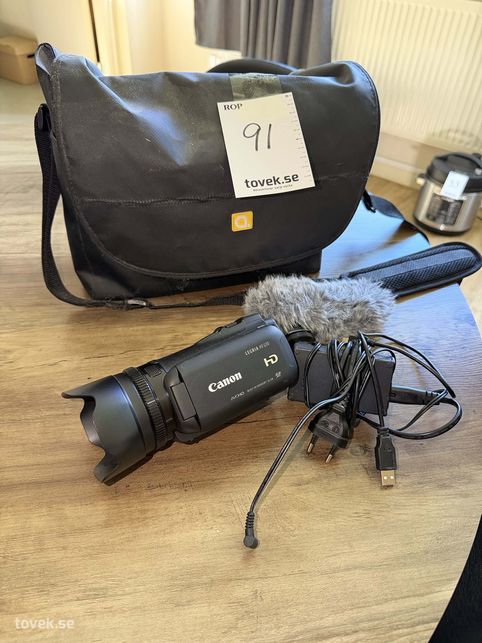 Canon LEGRIA HF G10 digital Full HD-videokamera. AVCHD på auktion i Helsingborg hos Toveks Auktioner