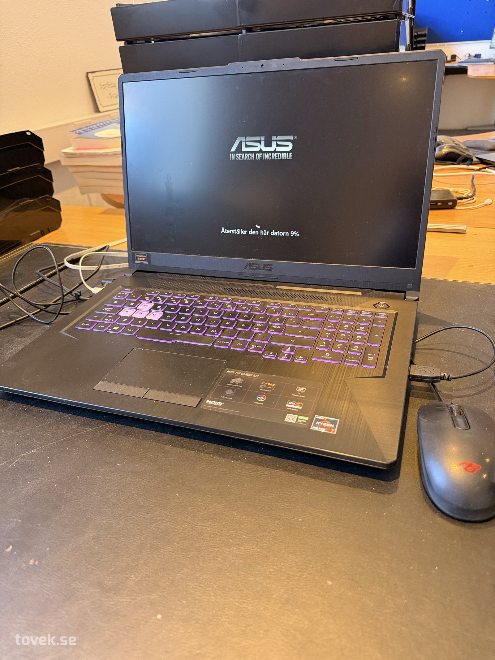 Laptop ASUS TUF Gaming A17 FX706IU – Ryzen 7 / GeForce GTX – 17,3”