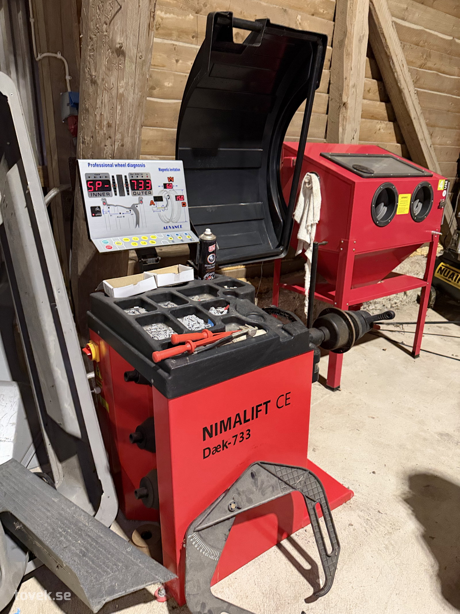 Hjulbalanseringsmaskin Nimalift Dæk‑733/SP733
