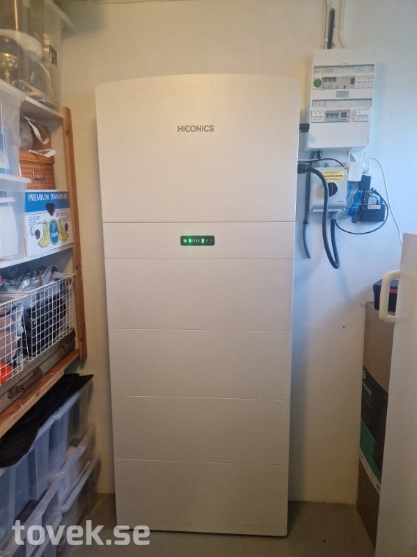 Hembatteri 20 kWh LFP + 10 kW hybridväxelriktare 3-fas – Midea/Hiconics – NY i kartong