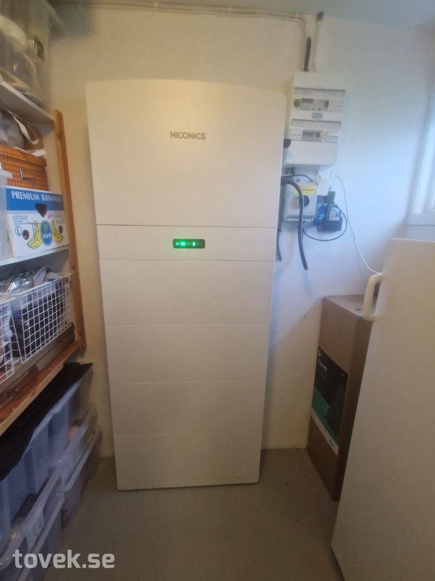 Hembatteri 20 kWh LFP + 10 kW hybridväxelriktare 3-fas – Midea/Hiconics – NY i kartong